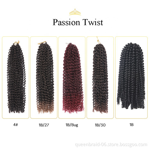 Synthetic Water Wave 22strands 18" Braiding Hair Passion Twist Crochet Hair Extensions Crochet Braids Hair Passion Twist